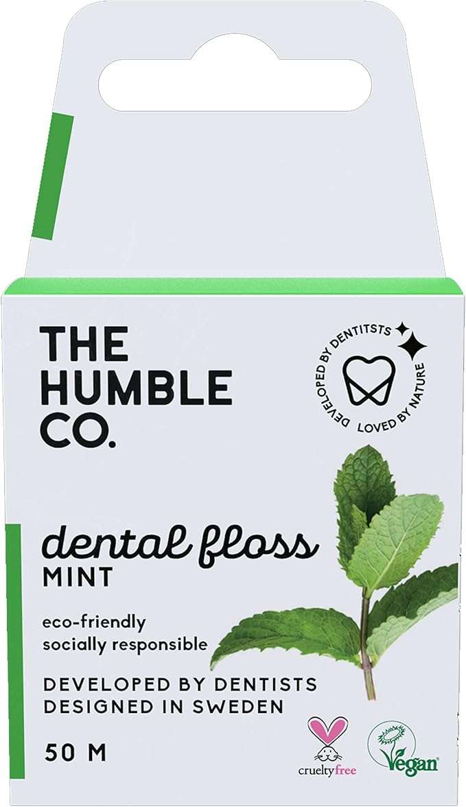 Humble Natural Dental Floss mint flavor eco-friendly recyclable 50 meters dental care floss packaging