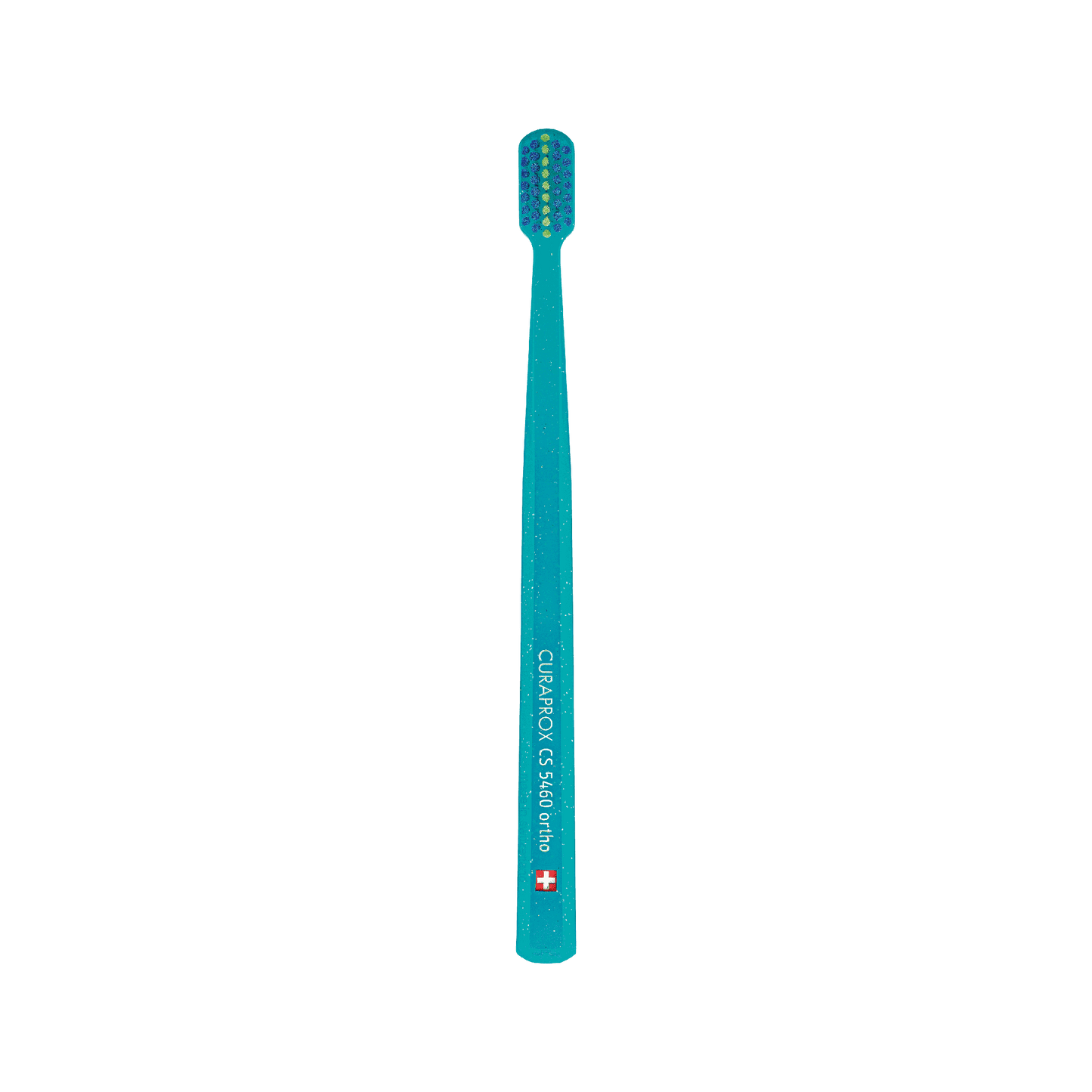 Curaprox CS 5460 orthodontic toothbrush with ultra-soft bristles and V-trim shape for braces care