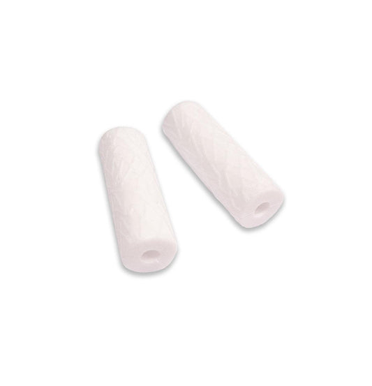 White silicone Seat-eez® Aligner Tray Seaters chewies for fitting dental aligners comfortably