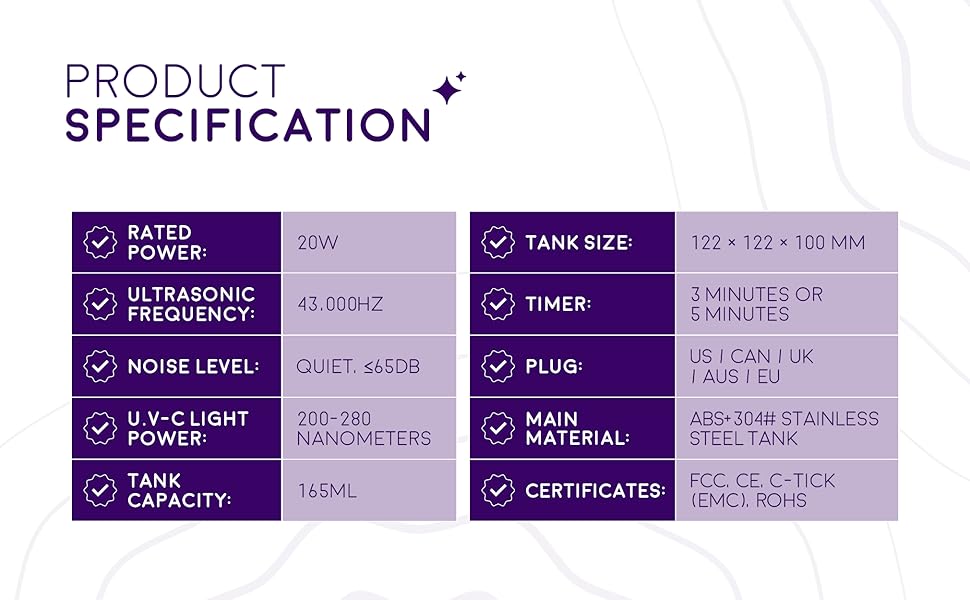 Sonic Spa Pro Dental Pod Pro ultrasonic cleaner for retainers and aligners