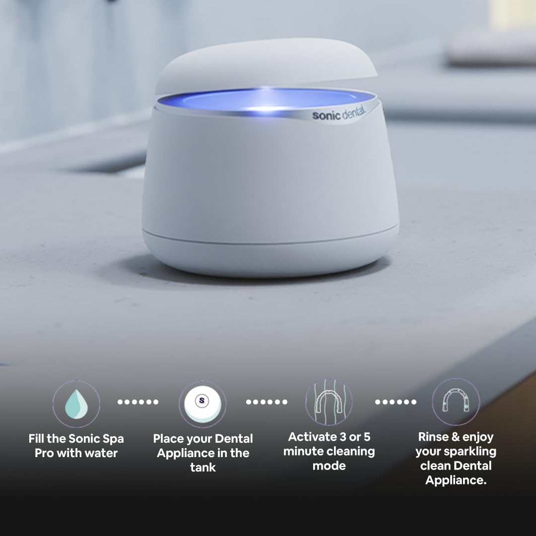 Sonic Spa Pro Dental Pod Pro ultrasonic cleaner for retainers and aligners
