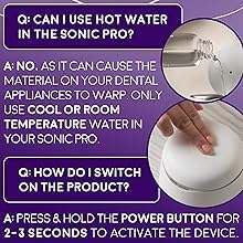 Sonic Spa Pro Ultrasonic Dental Pod Pro for deep cleaning retainers and aligners