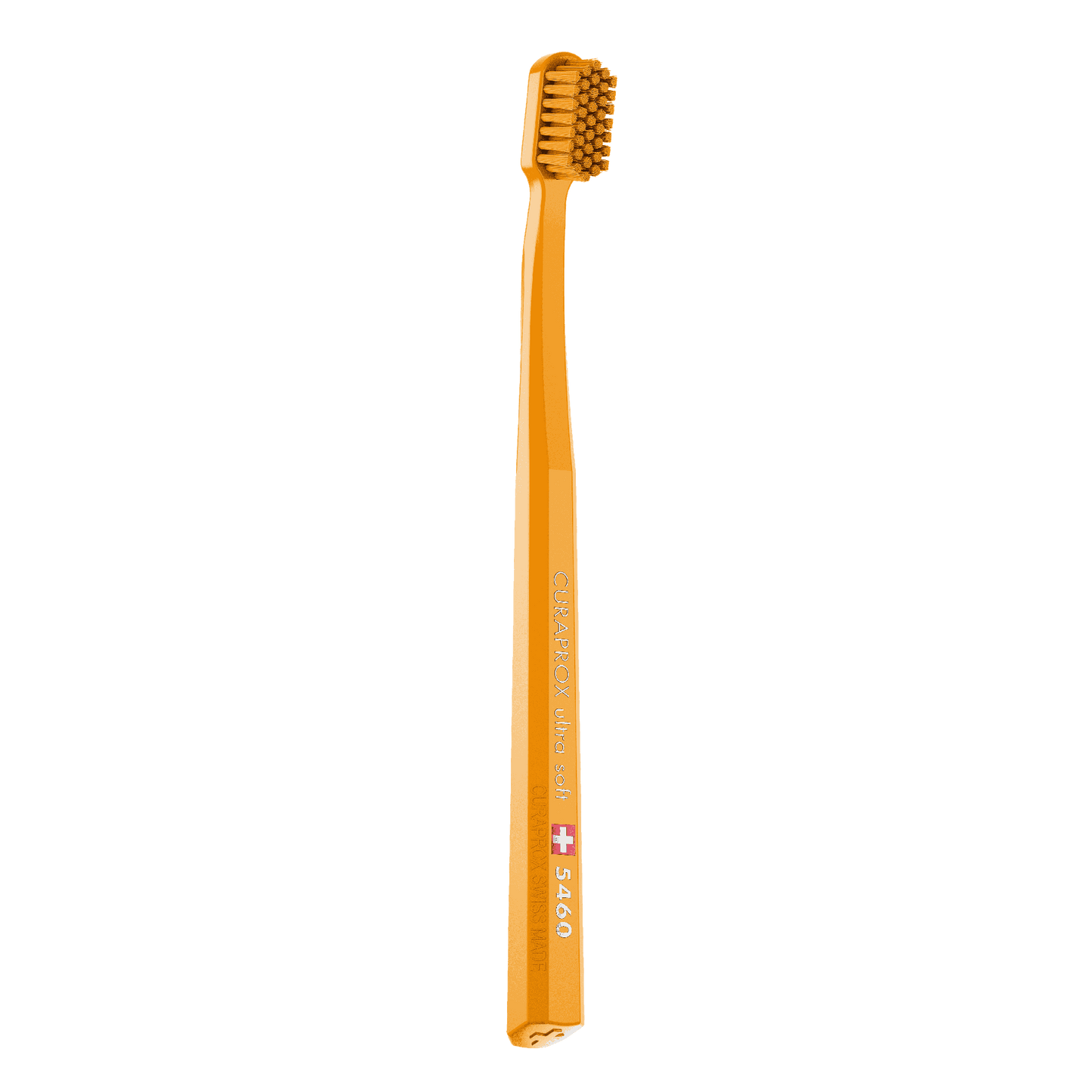 Curaprox CS 5460 ultra soft toothbrush with dense filaments and an angled head for gentle, effective cleaning