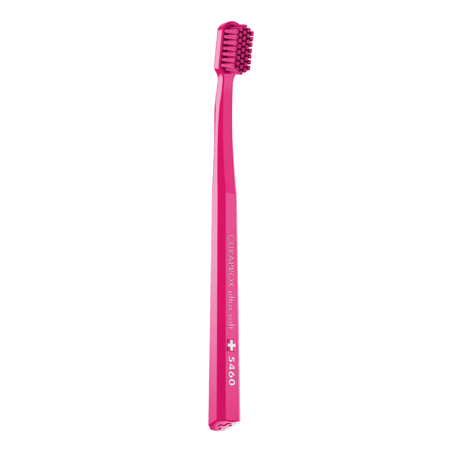 Curaprox CS 5460 ultra soft toothbrush with dense bristles and angled head for gentle, effective cleaning and plaque removal.