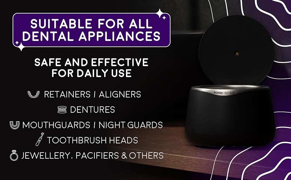 Sonic Spa Pro Ultrasonic Dental Pod Pro cleaner for retainers and aligners