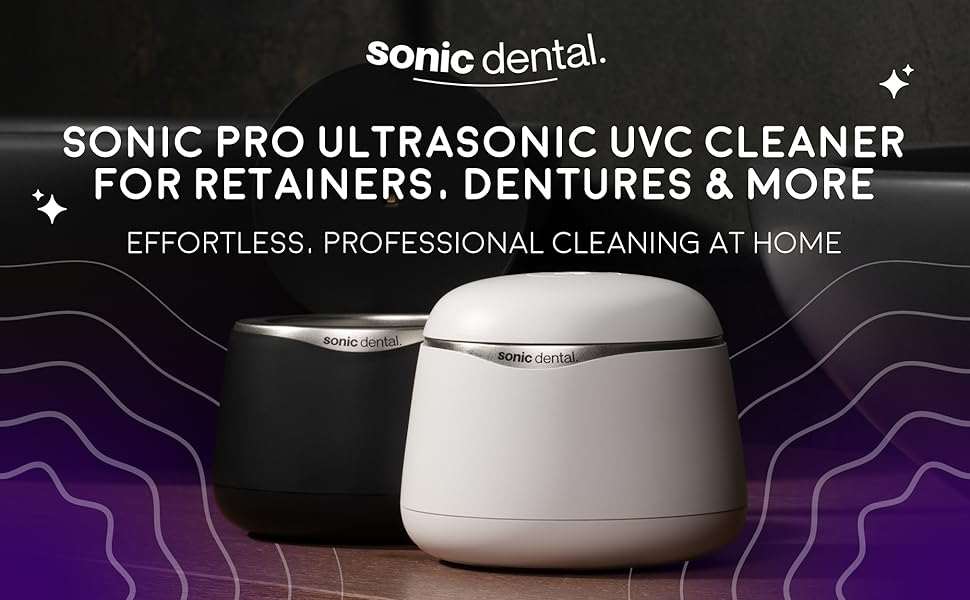 Sonic Spa Pro Dental Pod Pro ultrasonic cleaning bath for retainers and aligners