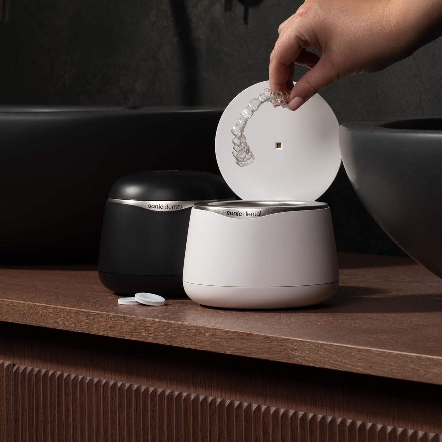 Sonic Spa Pro Ultrasonic Dental Pod Pro cleaner for retainers and aligners
