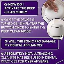 Sonic Spa Pro Ultrasonic Dental Pod Pro cleaner for retainers and aligners