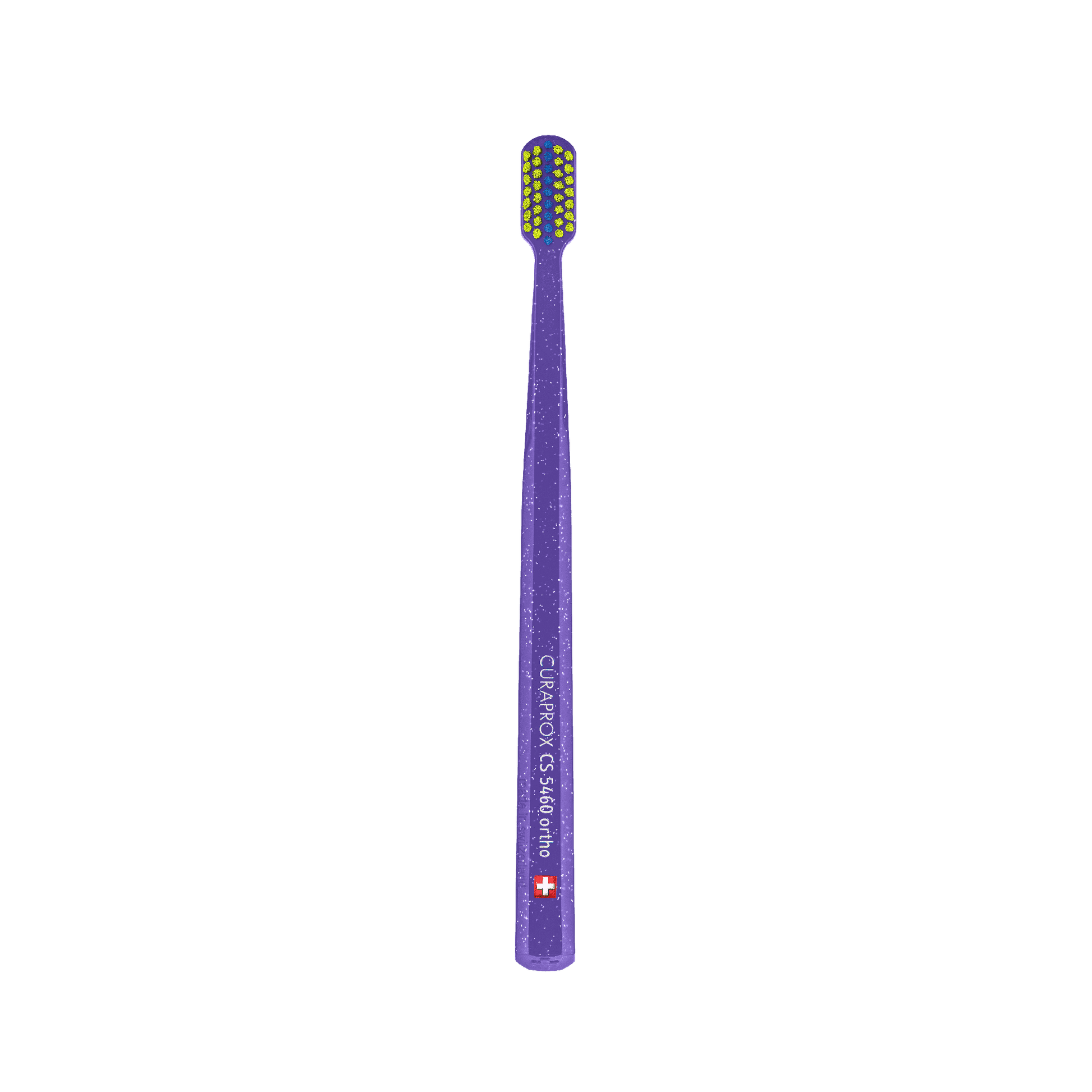 Curaprox CS 5460 orthodontic toothbrush with ultra-soft bristles designed for braces and gentle plaque removal.