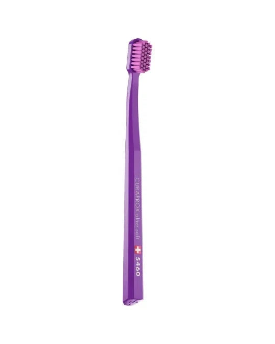 Curaprox CS 5460 ultra soft purple toothbrush with fine bristles for gentle and effective cleaning
